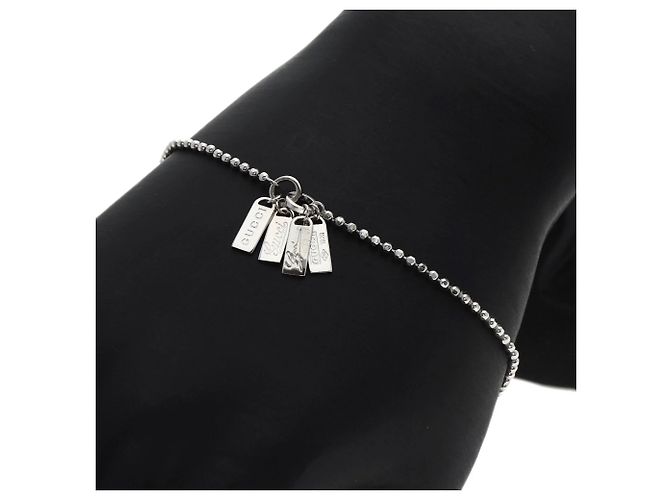 Bracciale charm in oro bianco 18K Gucci - vista 7