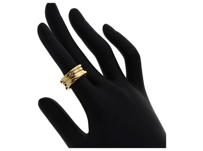 Bulgari Anello Bvlgari B-zero1 a 2 bande in oro giallo 18K - vista 5