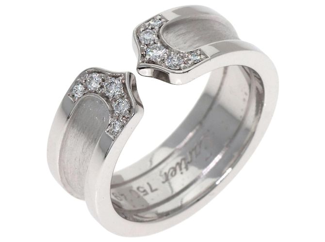 Cartier C2 Diamantring aus 18K Weißgold - Ansicht 2