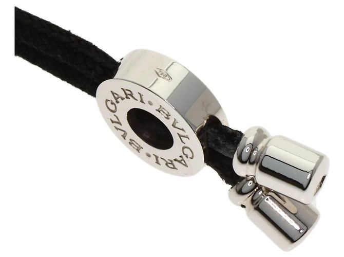 Bulgari Collana Logo Circle BVLGARI in oro bianco 18K - vista 5