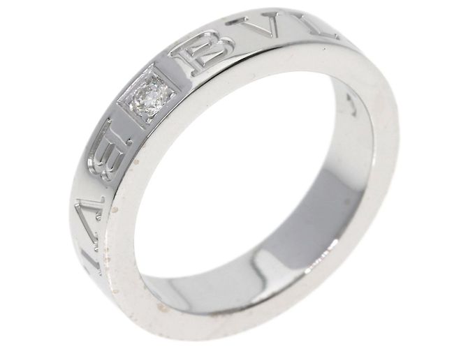 Bulgari Bvlgari Double Logo 1P Diamantring aus 18K Weißgold - Ansicht 2