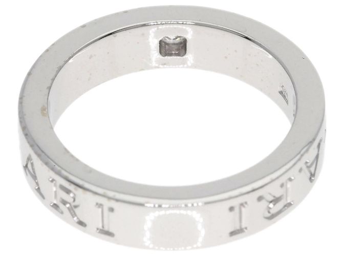 Bulgari Bvlgari Double Logo 1P Diamantring aus 18K Weißgold - Ansicht 4