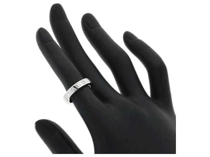 Bulgari Bvlgari Double Logo 1P Diamantring aus 18K Weißgold - Ansicht 6