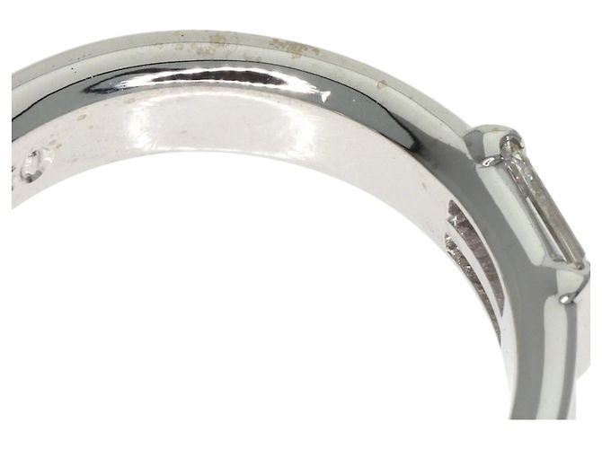 Anillo de diamante en oro blanco de 18K de Tiffany & Co. apilable - vista 10