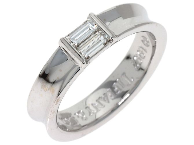 Anillo de diamante en oro blanco de 18K de Tiffany & Co. apilable - vista 2