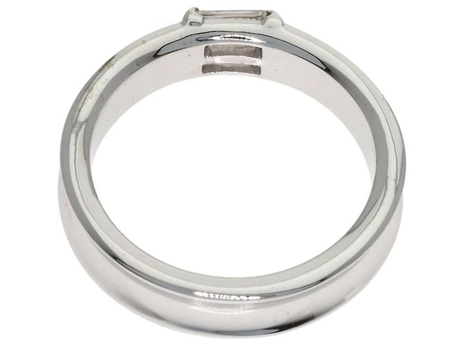 Anillo de diamante en oro blanco de 18K de Tiffany & Co. apilable - vista 4