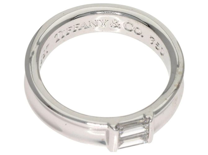 Anillo de diamante en oro blanco de 18K de Tiffany & Co. apilable - vista 5