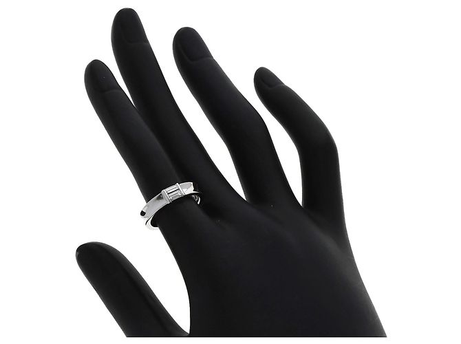 Anillo de diamante en oro blanco de 18K de Tiffany & Co. apilable - vista 6