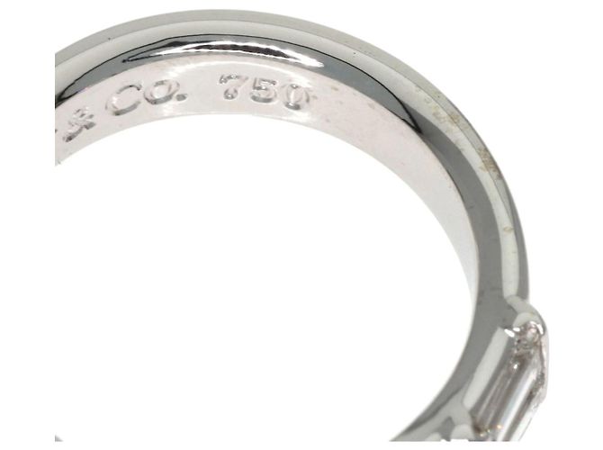 Anillo de diamante en oro blanco de 18K de Tiffany & Co. apilable - vista 9