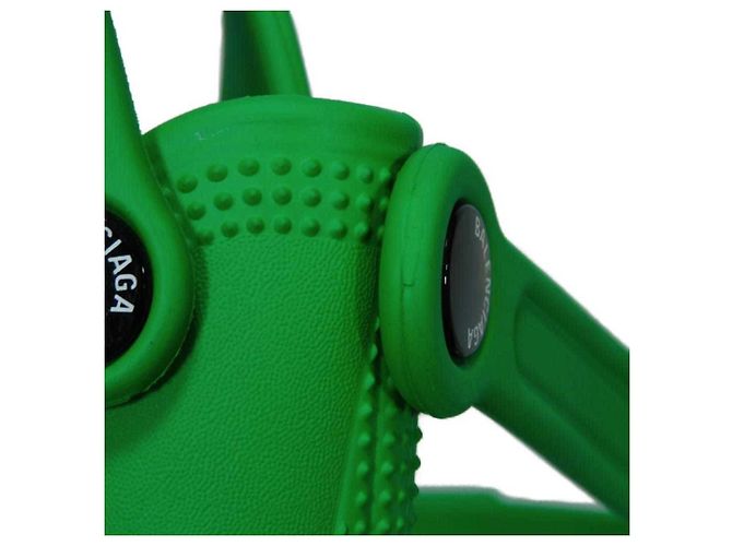 Borsa a Spalla in Gomma Verde Balenciaga - vista 12