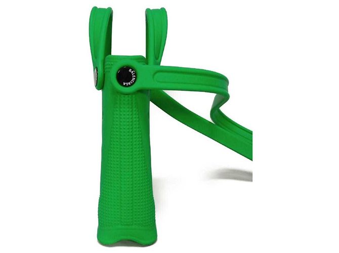 Borsa a Spalla in Gomma Verde Balenciaga - vista 3