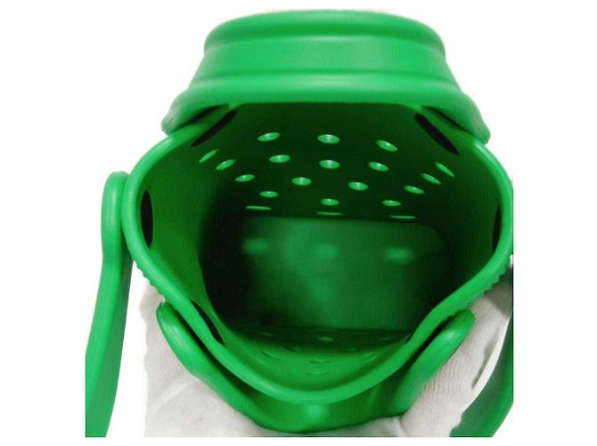 Borsa a Spalla in Gomma Verde Balenciaga - vista 5
