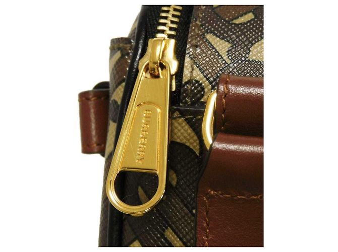 Mini borsa a tracolla Monogram TB di Burberry Marrone - vista 13