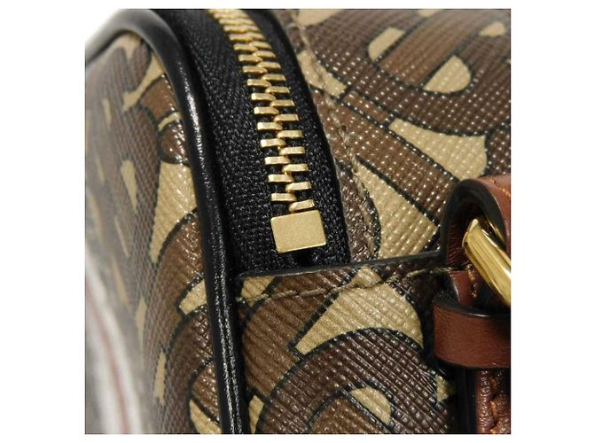 Mini borsa a tracolla Monogram TB di Burberry Marrone - vista 14