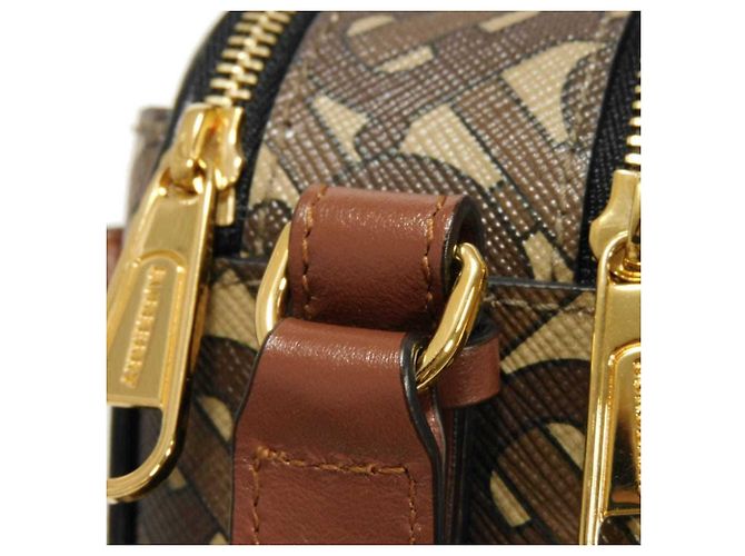 Mini borsa a tracolla Monogram TB di Burberry Marrone - vista 15