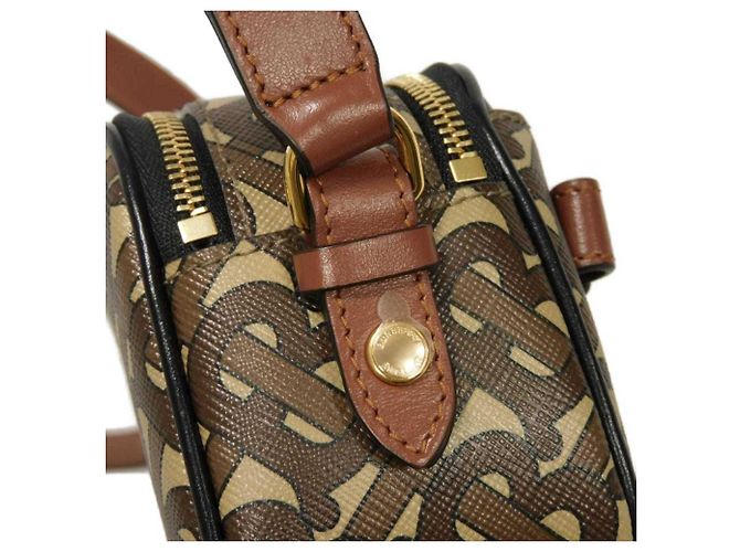 Mini borsa a tracolla Monogram TB di Burberry Marrone - vista 16