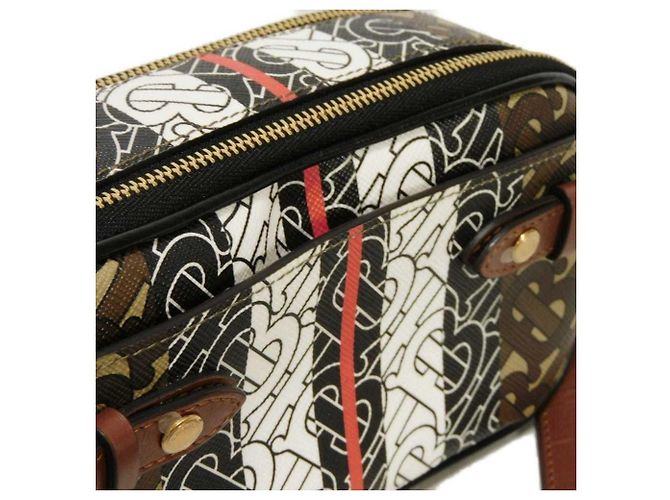 Mini borsa a tracolla Monogram TB di Burberry Marrone - vista 17