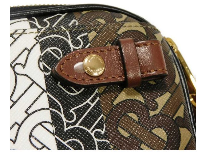 Mini borsa a tracolla Monogram TB di Burberry Marrone - vista 18