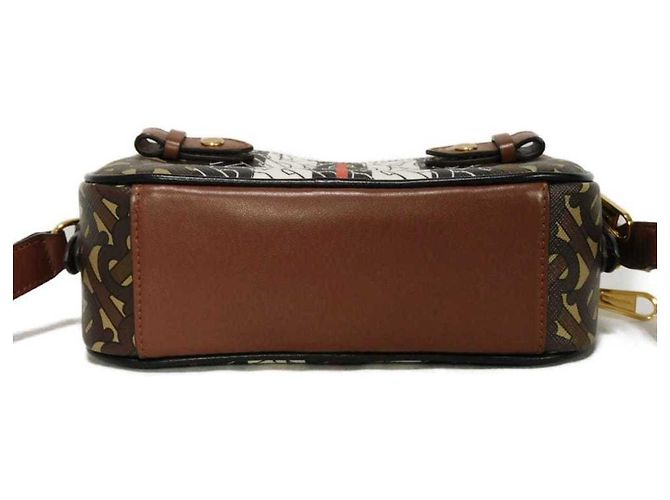 Mini borsa a tracolla Monogram TB di Burberry Marrone - vista 19