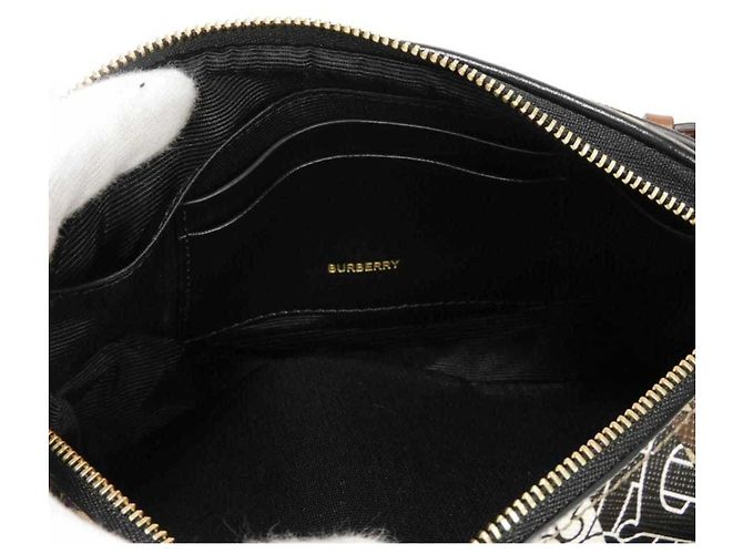 Mini borsa a tracolla Monogram TB di Burberry Marrone - vista 7