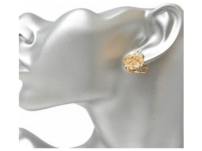 Orecchini a clip in oro Christian Dior D'oro - vista 7