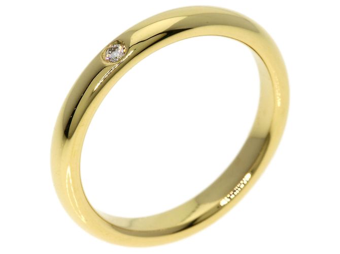 Fede nuziale in oro giallo 18K Tiffany & Co. - vista 2