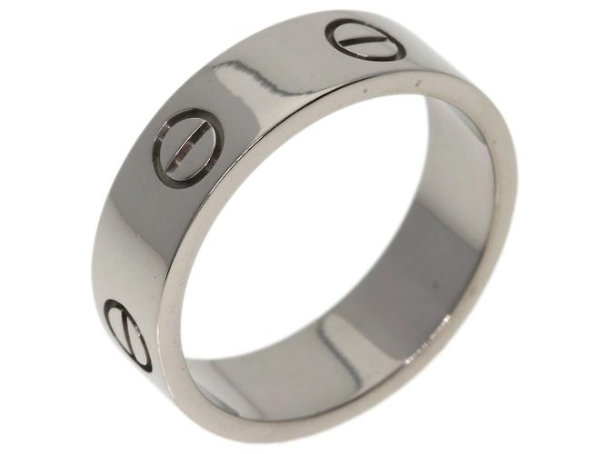 Anello Cartier Love #58 in oro bianco 18K - vista 2
