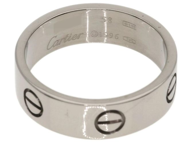 Anello Cartier Love #58 in oro bianco 18K - vista 4