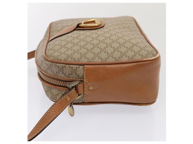 Céline Celine Vintage Macadam Canvas and Leather Beige - vista 4
