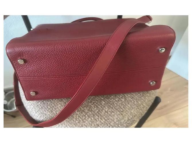 Borsa Dior Diorever in pelle granata bordeaux Bordò - vista 11