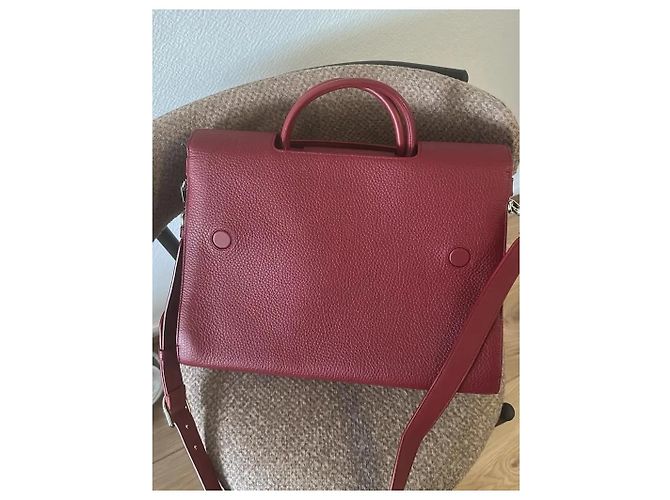 Borsa Dior Diorever in pelle granata bordeaux Bordò - vista 13