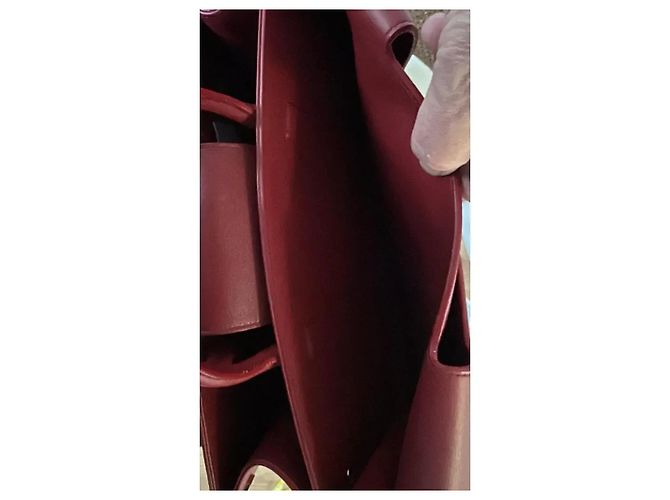 Borsa Dior Diorever in pelle granata bordeaux Bordò - vista 14