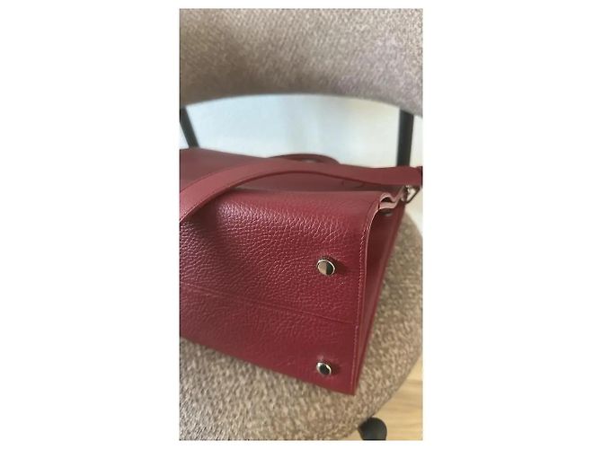 Borsa Dior Diorever in pelle granata bordeaux Bordò - vista 15