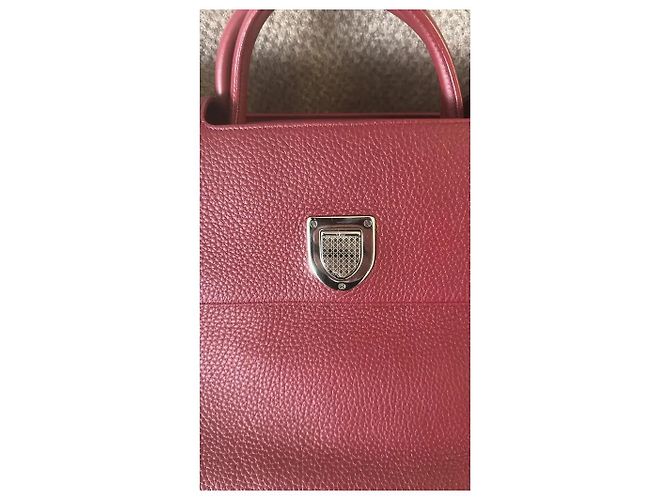 Borsa Dior Diorever in pelle granata bordeaux Bordò - vista 5