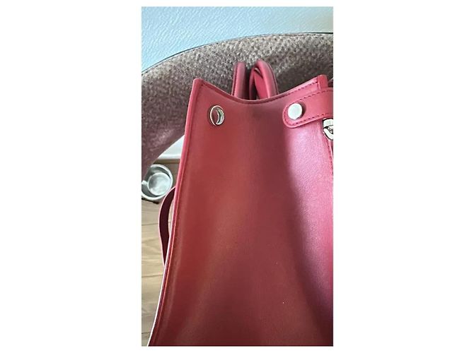 Borsa Dior Diorever in pelle granata bordeaux Bordò - vista 6