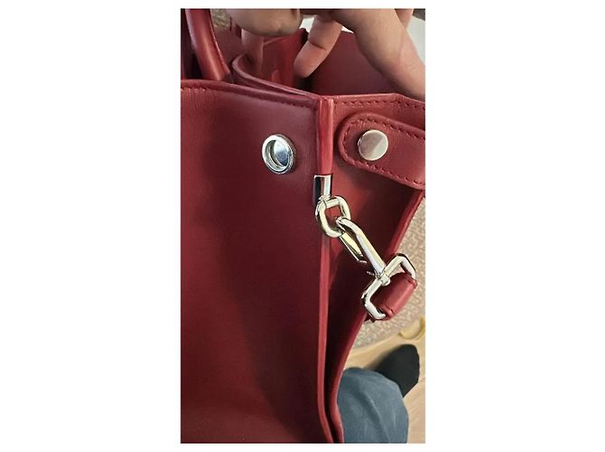 Borsa Dior Diorever in pelle granata bordeaux Bordò - vista 7