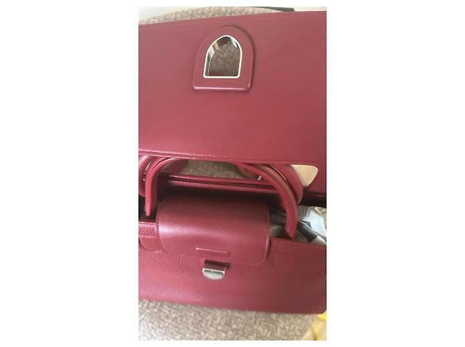 Borsa Dior Diorever in pelle granata bordeaux Bordò - vista 8