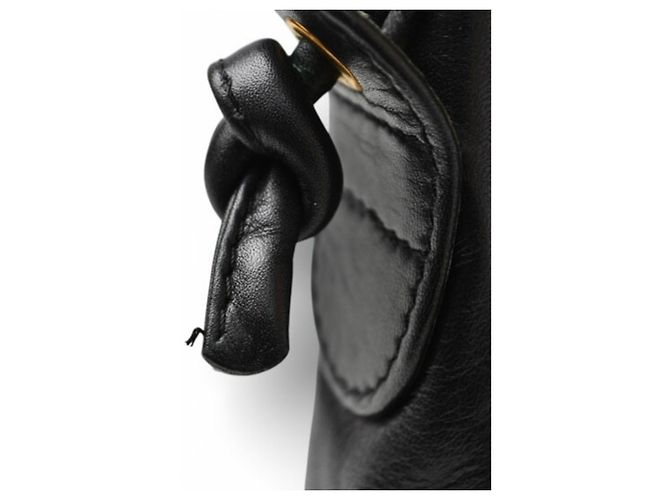 Borsa a spalla in pelle nera Loewe Nero - vista 11