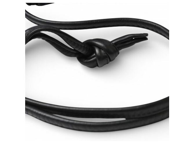 Borsa a spalla in pelle nera Loewe Nero - vista 12