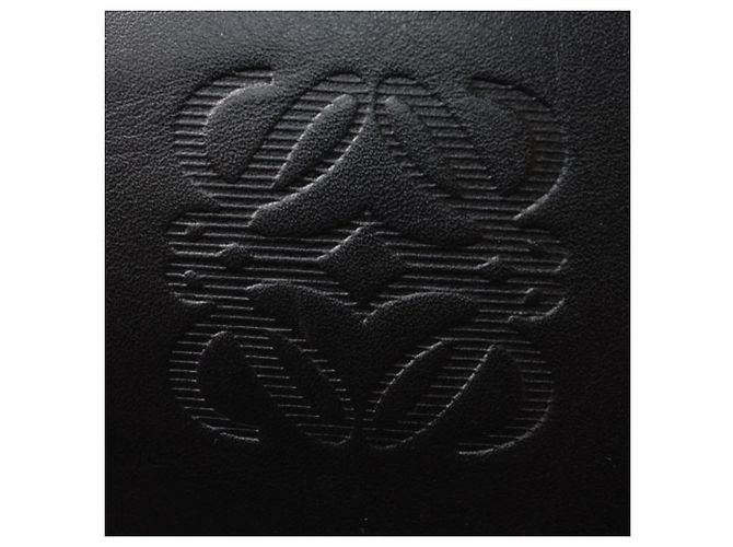Borsa a spalla in pelle nera Loewe Nero - vista 6
