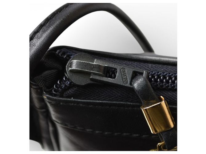 Borsa a spalla in pelle nera Loewe Nero - vista 8