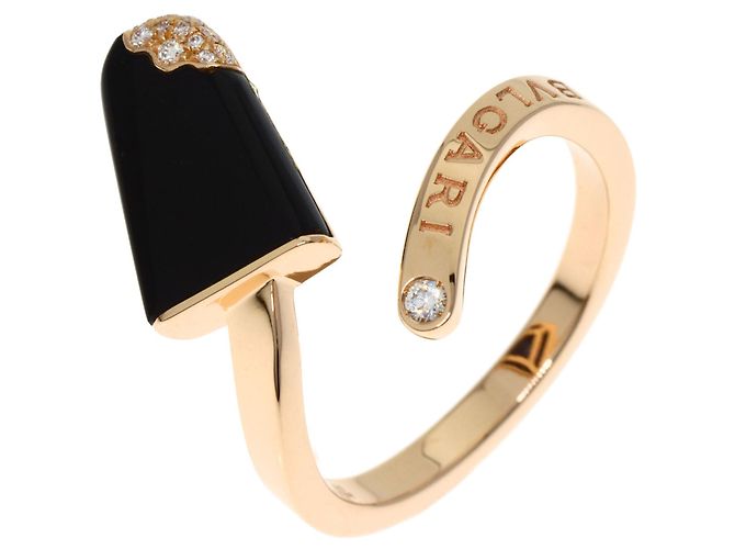 Bulgari Anello Bvlgari Gelati Onice e Diamante - vista 2
