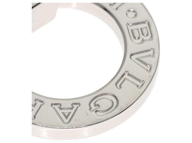 Bulgari Collana Bvlgari Double Logo con diamante 1P in oro bianco 18K - vista 7