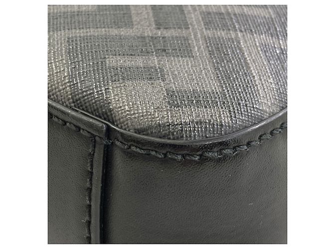 Fendi Diagonal Camera Case Umhängetasche Schwarz Gelb - Ansicht 21
