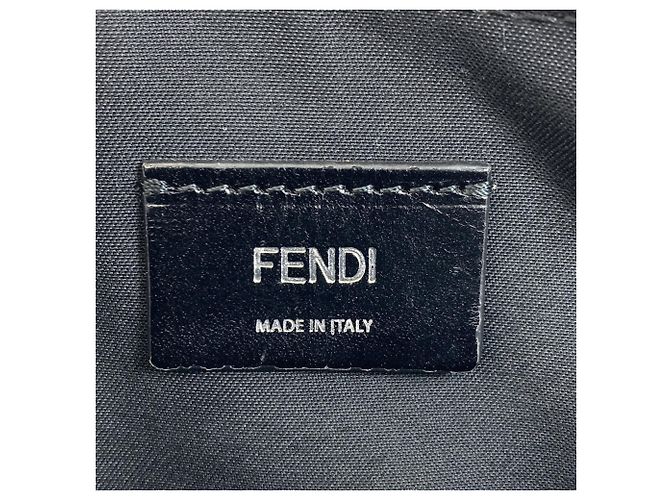 Fendi Diagonal Camera Case Umhängetasche Schwarz Gelb - Ansicht 6