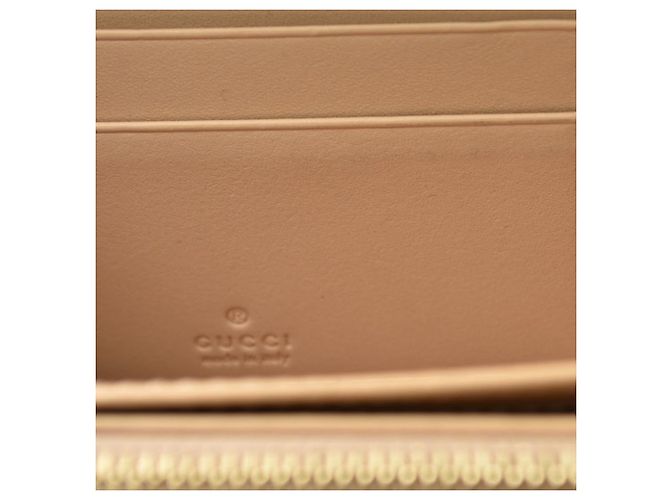 Portafoglio lungo Gucci GG Supreme beige e marrone - vista 6