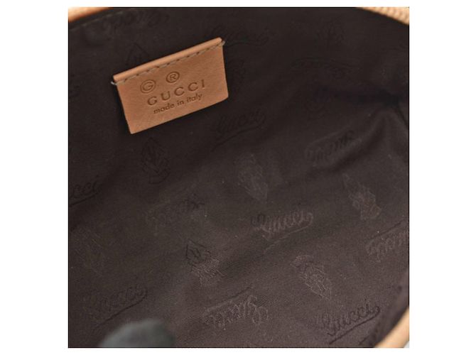 Pochette Gucci Guccissima GG Beige Marrón Castaño - vista 9