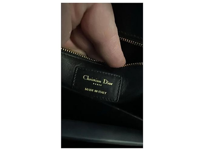 Dior 30 Montaigne Borsa in vitello box nero - vista 10