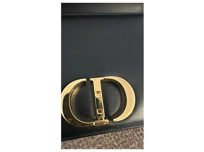 Dior 30 Montaigne Borsa in vitello box nero - vista 11