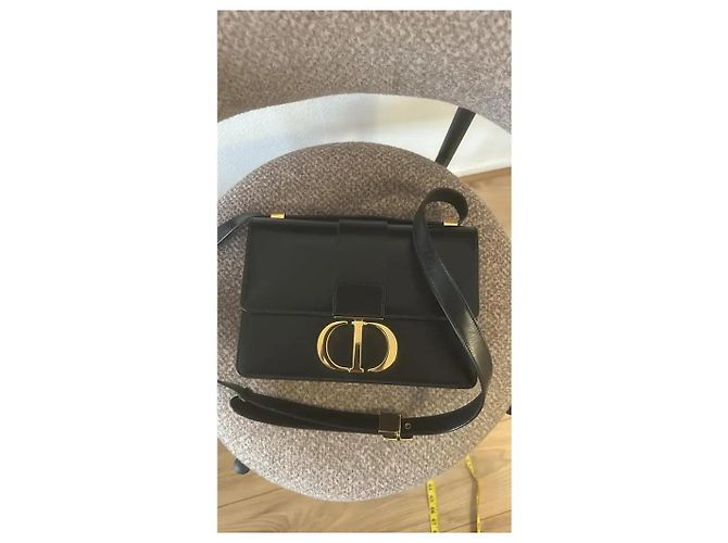 Dior 30 Montaigne Borsa in vitello box nero - vista 2